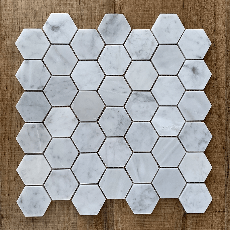 Classic Hexagon Carrara Polished