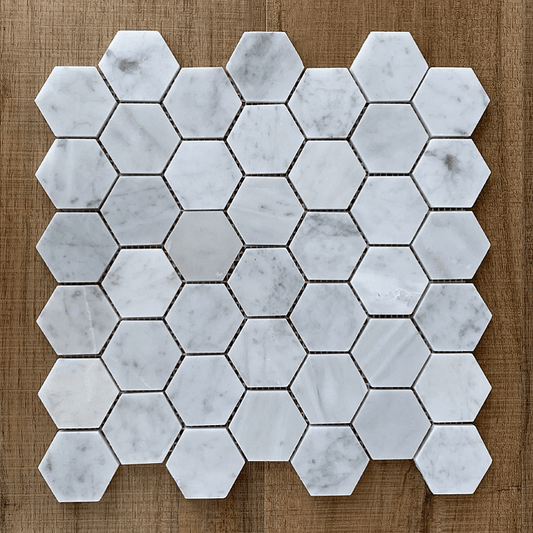 Classic Hexagon Carrara Polished