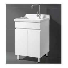 Freestanding Laundry Tub with Ceramic top 600mm