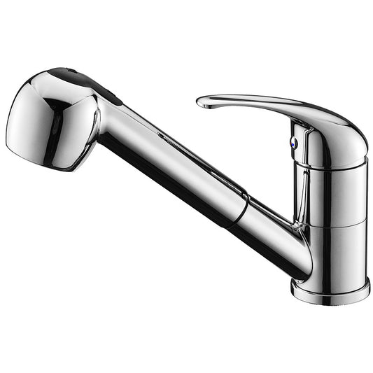 Loha Pull-Out Kitchen Mixer Chrome - Ceramicahomes