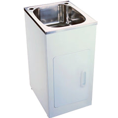 Freestanding Stainless Steel Laundry Tub Cabinet 455mm
