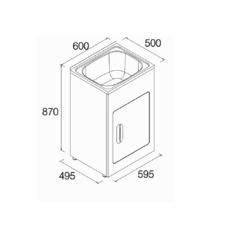 buy now laundry sink in cabinet