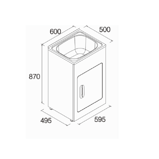 buy now laundry sink in cabinet