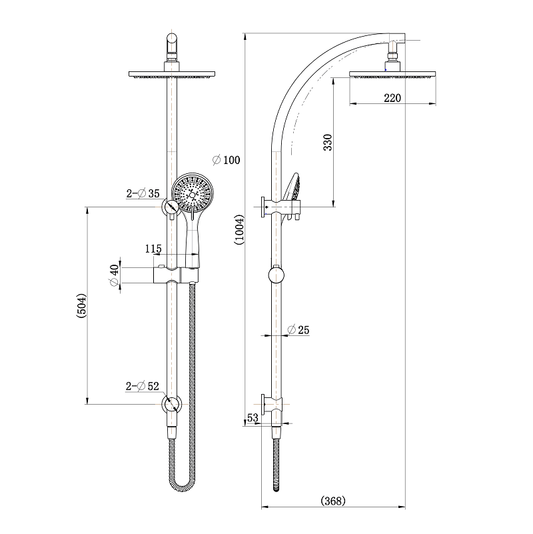 Luna Shower Column Set