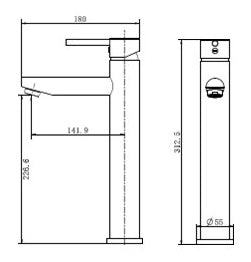 Mara High Rise Basin Mixer Chrome - Ceramicahomes