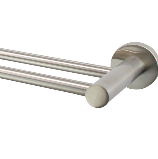 Mara Double Towel Bar Brushed nickel 600