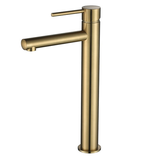 Essence High-Rise Basin Mixer Tap Brushed Bronze