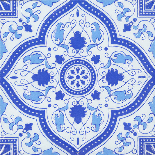 Marrakesh Essaouira Blue Gloss 200X200mm