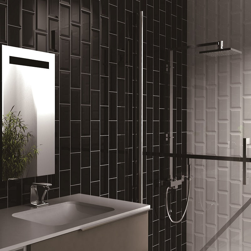 Metro White Bevelled Mosaic 300x300mm