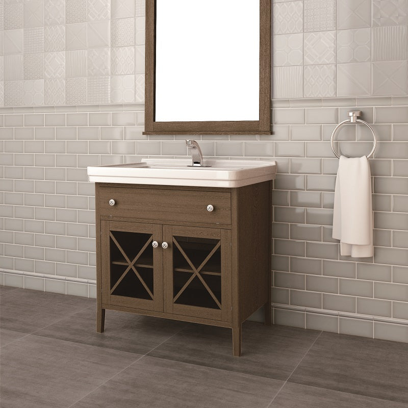 Metro White Bevelled Mosaic 300x300mm