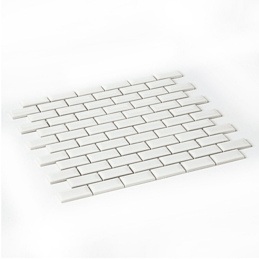 Metro White Bevelled Mosaic 300x300mm