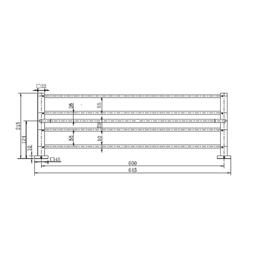 Miu Bathroom Shelf Matt Black