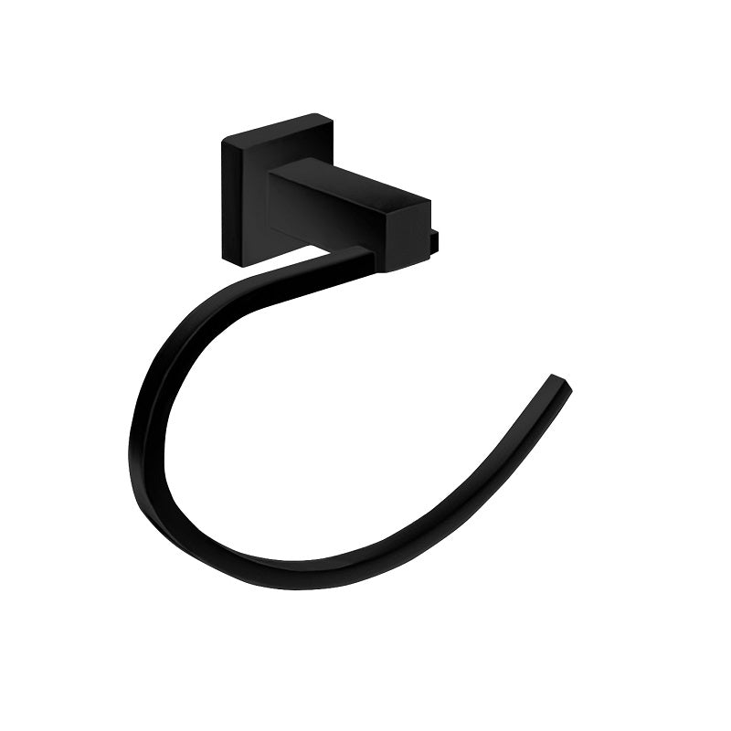 Miu Towel Ring Matt Black