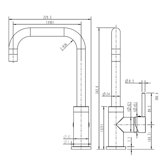 Nele Kitchen Tap Classic - Ceramicahomes