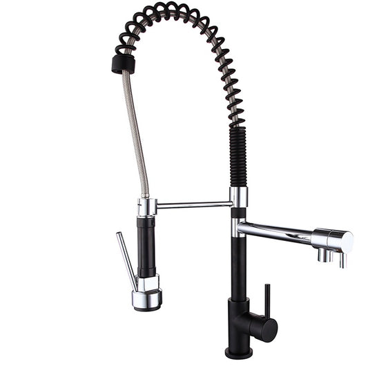 Ole Chrome & Black Kitchen Tap - Ceramicahomes