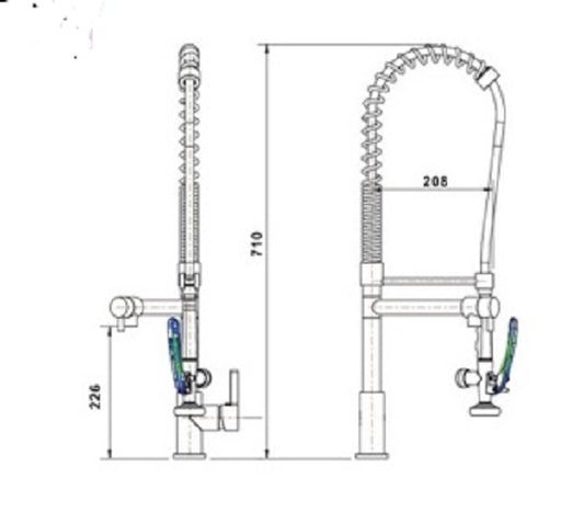 Ole Chrome Kitchen Tap - Ceramicahomes