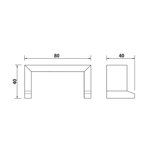 Ona Double Robe Hook Matt Black