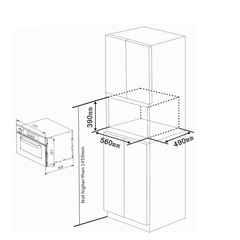 DI LUSSO SO60BBBI Black Glass Built In Steam Oven - Ceramicahomes