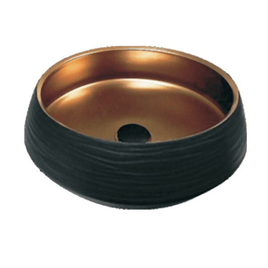 Serene Black & Copper Basin 410mm