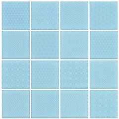 Soften Aqua Mosaic 47x47mm