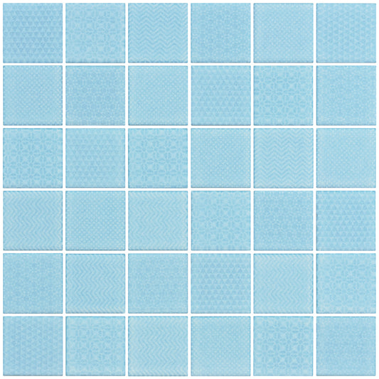 Soften Aqua Mosaic 47x47mm