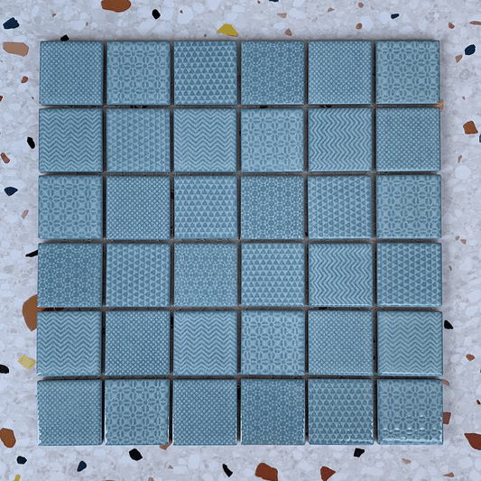 Soften Aqua Mosaic 47x47mm