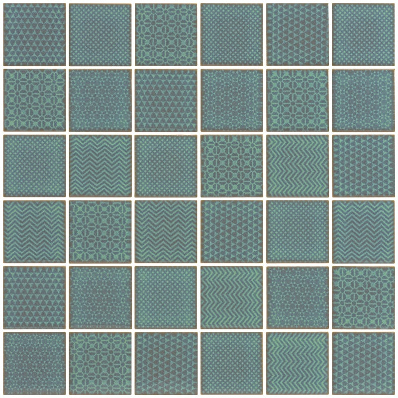 Soften Emerald Mosaic 47x47mm