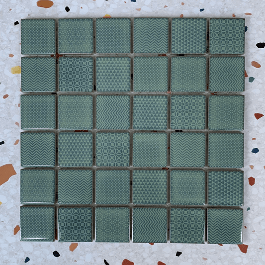 Soften Emerald Mosaic 47x47mm