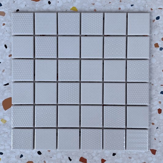 Soften White Mosaic 47x47mm