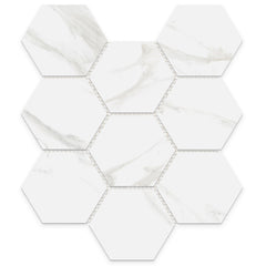 Statuario Grigio Hexagon Gloss