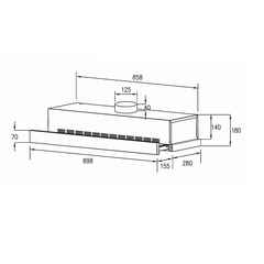 DI LUSSO TH902S Stainless Steel Canopy Rangehood 900mm - Ceramicahomes