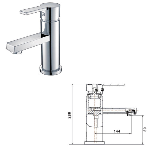 Theo Basin Mixer - Ceramicahomes