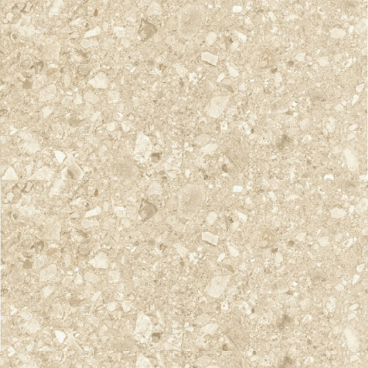 Stirling Retro Terrazzo Beige Matte 600x600