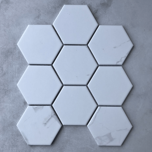 Timeless Carrara Hexagon Matte 95x110mm