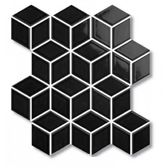 Timeless Diamond Cube Black Gloss 83x48mm