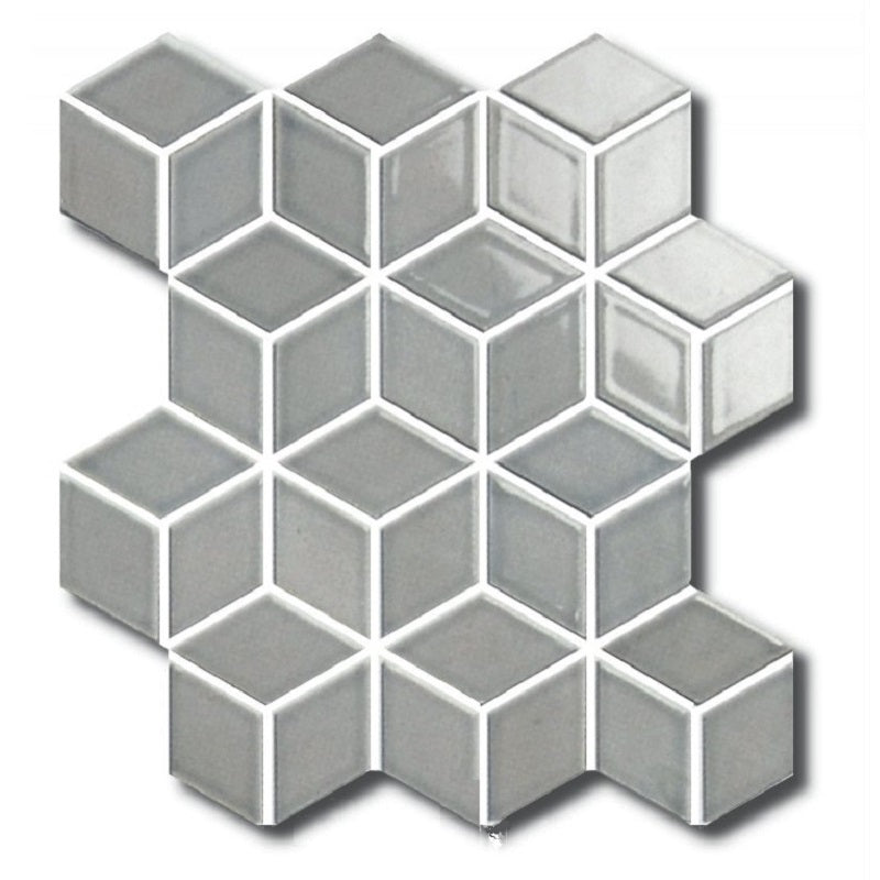 Timeless Diamond Cube Grey Gloss 83x48mm