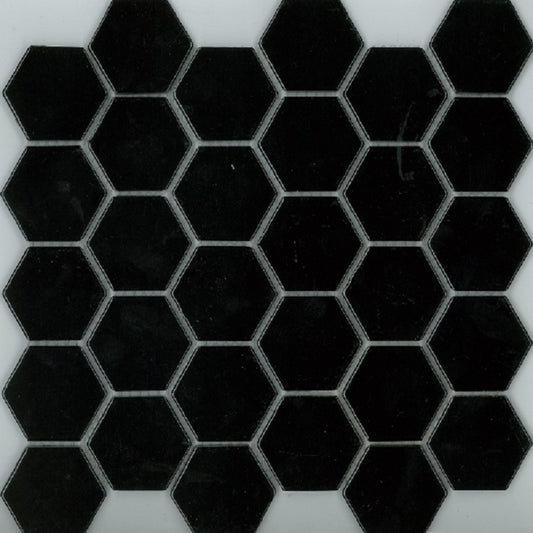 Versi Hexagon Black Gloss 48x48