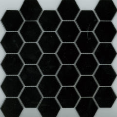 Versi Hexagon Black Gloss 48x48