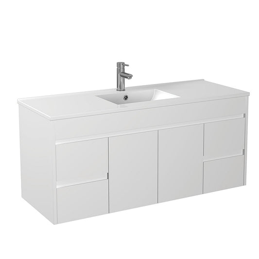 Wall Hung White Shadow Line Vanity