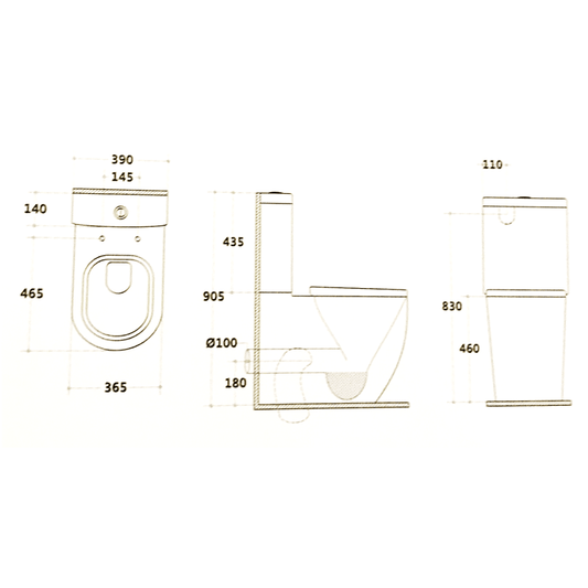 Yui Wall Faced Toilet Suite - Ceramicahomes