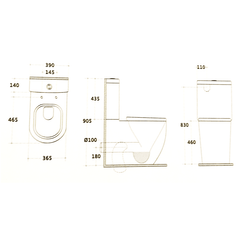 Yui Wall Faced Toilet Suite - Ceramicahomes